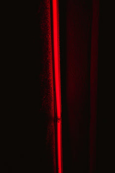 red light on white background
