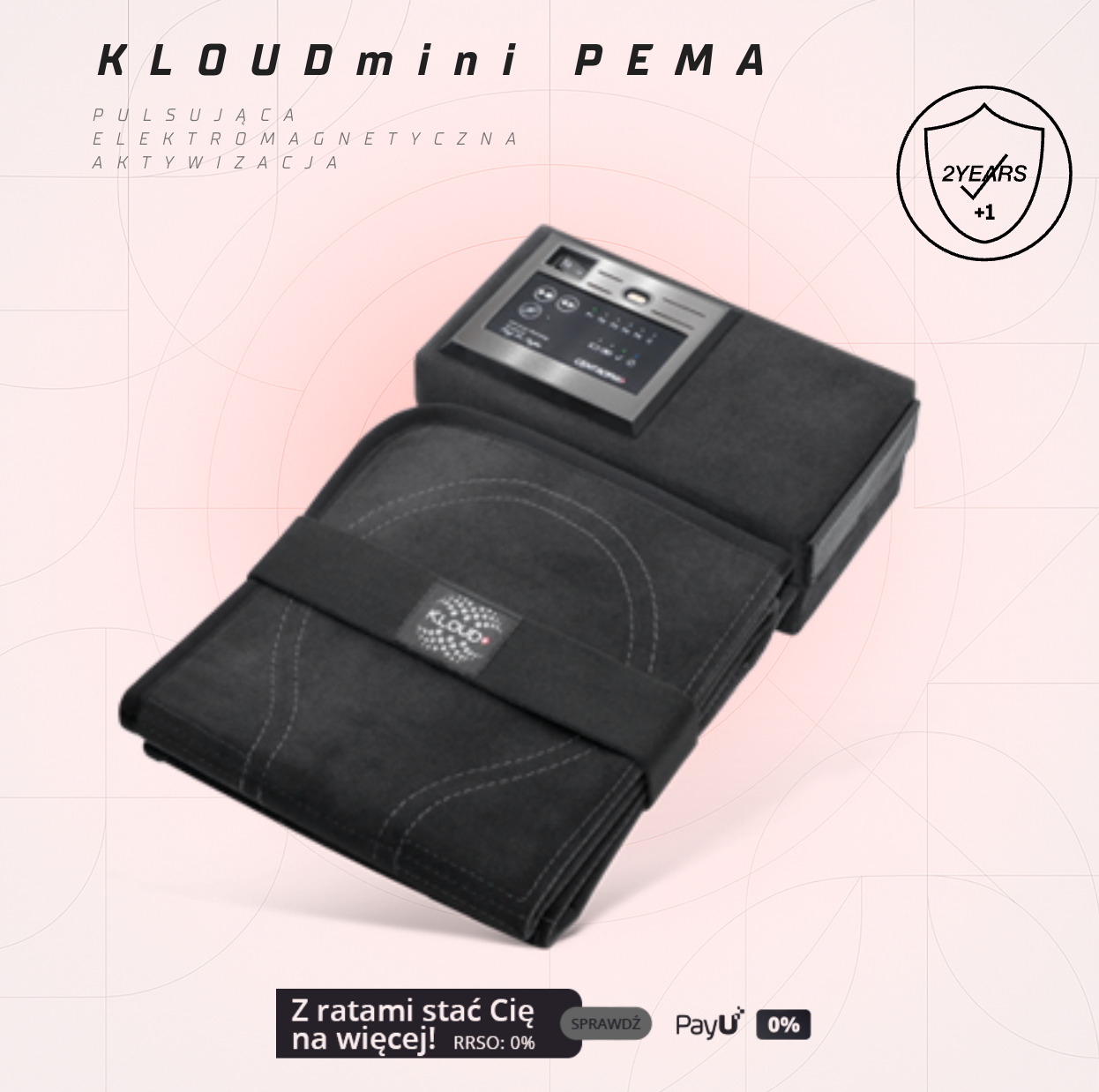 KLOUD mini PEMA - raty 0% RRSO - dostępne finansowanie zakupu urządzenia do fotobiomodulacji marka Centropix
