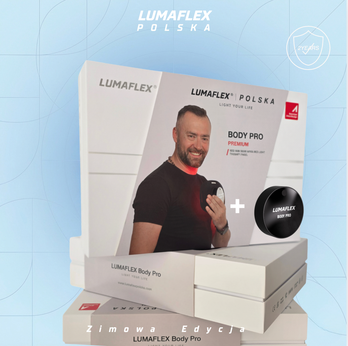 Zestaw Led  Lumaflex Premium mobilny do terapii światłem idealna regeneracja po górskich wycieczkach wysiłku kontuzjach