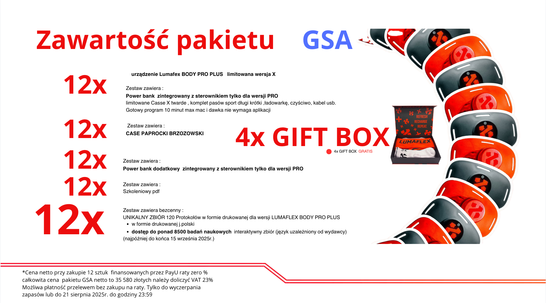 Body Pro Plus 12 sztuk Pakiet GSA