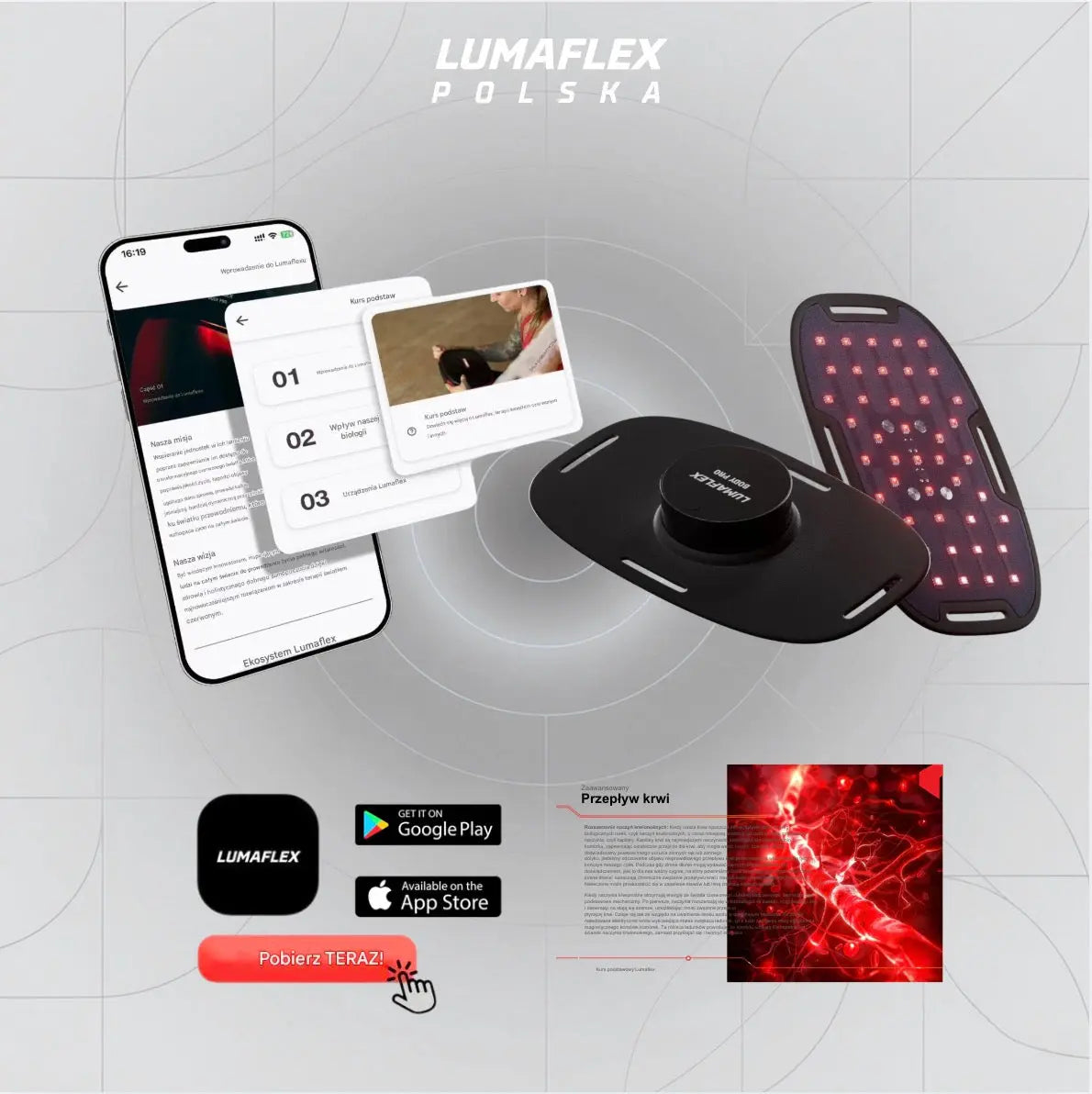 Lumaflex® Body Pro Premium - Terapia Światłem Czerwonym | Zestaw Lumaflex