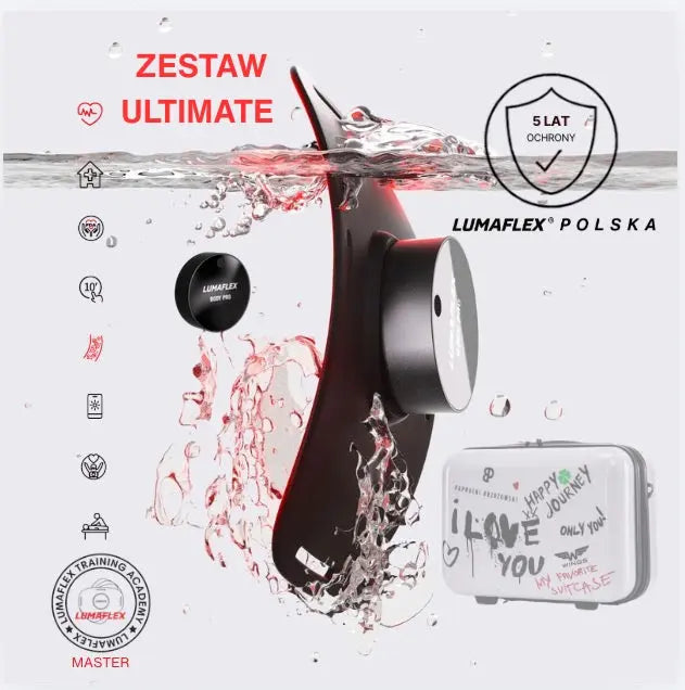 Lumaflex® Body Pro Ultimate — Panel do Regeneracji Światłem Podczerwonym i czerwonym Lumaflex Polska profesjonalny zestaw z aplikacją w j.polskim